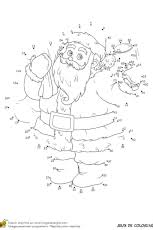Ces jeux de points à points sont assez faciles à réaliser pour les plus. Dessin A Colorier Jeu De Coloriage Points A Relier Le Papa Noel