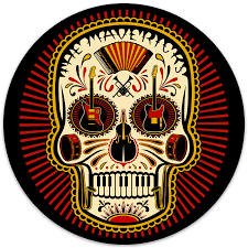 .band members the mavericks songs raul malo mavericks the mavericks albums maverick music mavericks album covers eddie perez mavericks mavericks the biggest hits mavericks. Download Automobile Sugar Skull Weatherproof Sticker Mavericks Band T Shirts Full Size Png Image Pngkit