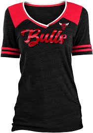 Chicago Bulls Womens Black Training Camp V Neck Short Sleeve T Shirt 88882736