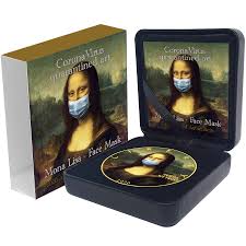 MONA LISA FACE MASK Leonardo Da Vinci CORONAVIRUS QUARANTINED ART 1...