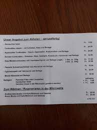 gasthof sonne home brittnau switzerland menu prices restaurant reviews facebook
