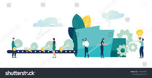 Vector Creative Illustration Of Business Graphics The Company Is Engaged In Joint Search Fo Creative Illustration Business Graphics Photography Business Cards