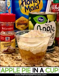 Apple Pie In A Cup Freebie Preschool Cooking Kids Cooking Recipes Snacks