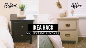 Ikea hemnes bedside table white stain surroundings biz. Night Stand Upcycle Ikea Hemnes Mini Dresser Hack Youtube
