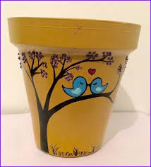 45 Simple Easy Flower Pot Painting Ideas Tatuajesparahombres Terracota Pots Painted Pots Diy Painted Flower Pots