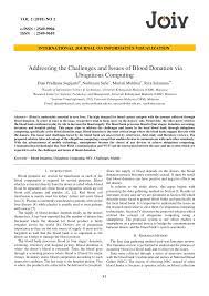 A similar process to whole blood donation is apheresis. Pdf Addressing The Challenges And Issues Of Blood Donation Via Ubiquitous Computing