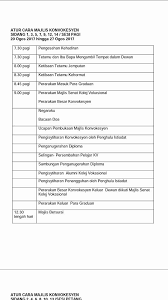 Ketua setiausaha kementerian sumber manusia datuk amir omar (dua, kanan) bersama pengarah urusan dan rakan operasi tempatan mcdonald's malaysia azmir jaafar (kanan) beramah mesra bersama sebahagian graduan pada majlis konvokesyen pertama akademi vokasional mcdonald's. Aturcara Majlis Konvo Kolej Vokasional Betong Facebook