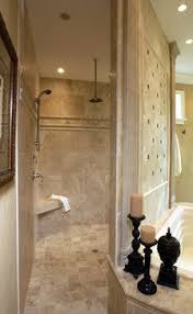 Walk In Shower No Door Design Ideas Pictures Remodel And Decor Traditional Bathroom House Bathroom Walk Through Shower