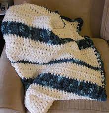 Bernat Blanket Yarn Double Crochet With Random Stripes Crochet Blanket Crochet Blanket Yarn Crochet Blanket Patterns