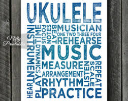 Bohemian wall hangings uke songs two. Ukulele Wall Art Etsy