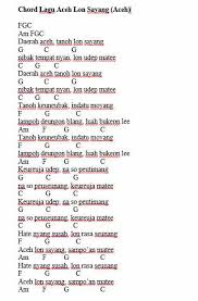Bunga cempaka, bunga cempaka terkenal di aceh. Lirik Lagu Aceh Lon Sayang Lengkap Chord Lagu Dan Terjemahannya Seni Budayaku
