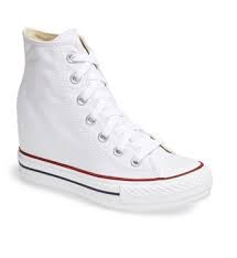 white sneaker wedges high top sneakers converse chuck taylor all star wedding shoes platform