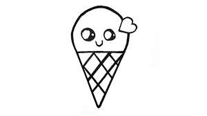 Hand drawn black engraved vintage sweet delicious in bowl for restaurant isolated sketch vector set stock vector vector sketch ice cream images image illustration vintage ice cream cute food drawings vector art illustration stock photos vector free vector art. Cute Easy Drawing How To Draw A Super Cute Ice Cream Cute Easy Drawings Super Easy Drawings Easy Drawings
