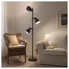 Hektar Lampada Da Terra A 3 Faretti Grigio Scuro Ikea It Floor Lamp Floor Lamp Grey Lamp