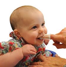 Image result for baby cleaning teeth