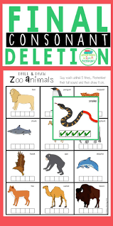 Final Consonant Deletion Tail Sound Packet Final Consonant Deletion Speech Therapy Games Consonant