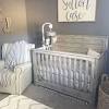 Romantic girl's nursery with floral accent wall 9 photos. 1