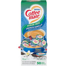 Why add lots of unnecessary sugar/calories when you can enjoy coffee and add flavour without adding additional nasties. Nestle Coffee Mate Coffee Creamer Sugar Free French Vanilla Liquid Creamer Singles Non Dairy No Refrigeration Box Of 50 Singles Amazon Com Grocery Gourmet Food