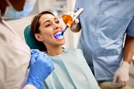 Patient receiving dental care