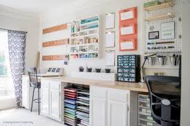 I have one in my craft room but it doesn't look anything like this one. Organized Craft Rooms 7 Small Craft Rooms On A Budget