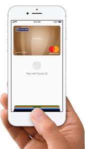Select the 'cards' icon at the bottom of the screen. Apple Pay