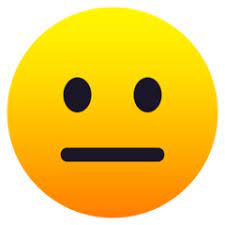 The image is png format with a clean transparent background. Neutral Face Emoji