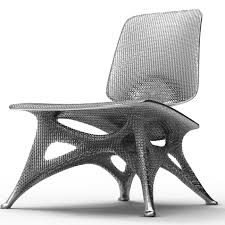 De bone chair is gemaakt van aluminium. Joris Laarman S Furniture Of The Future Wsj