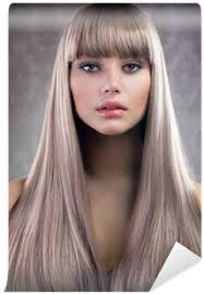 You can do this in the shower or by simply spritzing water onto your hair. Beautiful Girl With Blond Hair Super Straight Hair With Bangs Full Size Png Download Seekpng