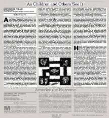 As Children And Others See It The New York Times
