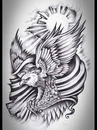 American Flag Eagle Tattoo Black And White 10 Eagle And Flag Drawing Flag Drawing Bull Tattoos Owl Tattoo Drawings