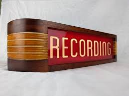 Recording Studio Warning Sign Red Vintage Cherry Finish Music Studio Room Music Studio Recording Studio Design