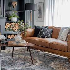 Stilt Black Floor Lamp Leather Couches Living Room Couches Living Room Living Room Scandinavian