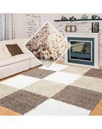 Which such a clean and crisp palette. Shaggy Pile Living Room Shaggy Carpet Brown White Plaid Beige Size 60x110 Cm