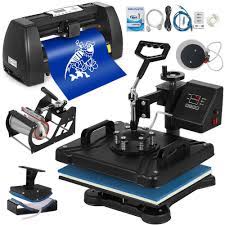 Ebay Sponsored 5in1 Heat Press 15 X12 14 Vinyl Cutter Plotter Sticker Print Business 3 Blades Best Heat Press Machine Vinyl Cutter Heat Press Machine