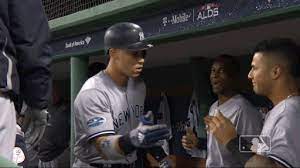 New Trending Gif On Giphy Gleyber Torres Judge New York Yankees