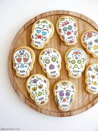 Sugar Skull Cookies Recipe Recipe Cookie Recipes Skull Cookies Cookie Decorating