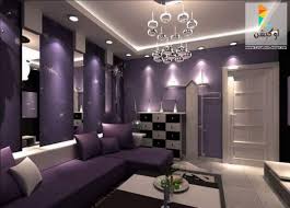 بالصور أجمل ديكورات شقق مصرية صغيرة وبسيطة Purple Living Room Blue Accents Living Room Purple Rooms