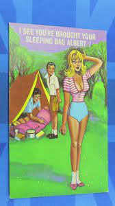 Saucy Comic Postcard 1960's Big Boobs Camping Tent Sleeping Bag Innuendo |  eBay