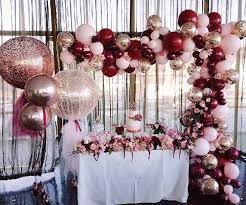 Pink And Red Cake Table Decoration Anniversaire 20ans Deco Fete Anniversaire Decoration Fete Anniversaire