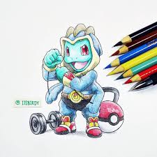 Birdy C 90s Kid Itsbirdy Machop Wearing A Machamp Getup Pokemon Pencil Crayola Illustration Pokemon Drawings Pokemon Images Pokemon