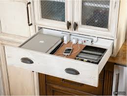 Keep Your Charging Station In A Kitchen Or Nightstand Drawer Just By Drilling Some Holes Home Organization Kitchen Desks Dallas Kitchen