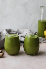 Asian pear and strawberry smoothie; Simple Ginger Pear Green Smoothie Vegan Walder Wellness Dietitian