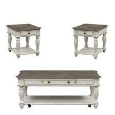Coffee tables have come a long way from the dark wood rectangles you probably grew up with. 3 Piece Coffee Table And Set Of 2 End Table Set N Rustic White Ebay