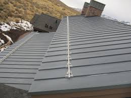 Zinc Standing Seam Roof With Stainless Steel Snow Fence Zinc Roof Metal Roof Standing Seam