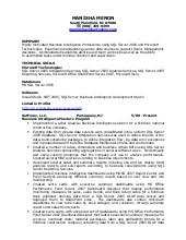 bi developer resume