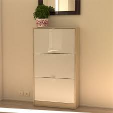 Check spelling or type a new query. Tvilum Bright 3 Drawer Shoe Cabinet In Oak Structure And White 94047akuu
