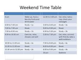 Best Time Table For Studies Before An Exam Chetchat