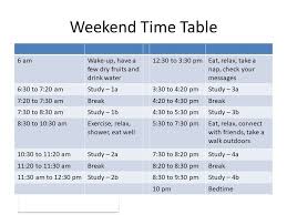 best time table for studies before an exam chetchat