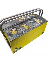 This traveling tool box is designed to hold your essential hand tools, keeping them close at hand on a benchtop or countertop and. Vintage Metal Tool Box Wild Things