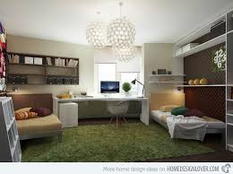 With so much packed into such a tight space, a small shared kids' room can be a recipe for frequent arguments. 20 Ingenious Workspaces For Teenage Boys Home Design Lover Teenager Bedroom Design Bedroom Workspace Bedroom Design